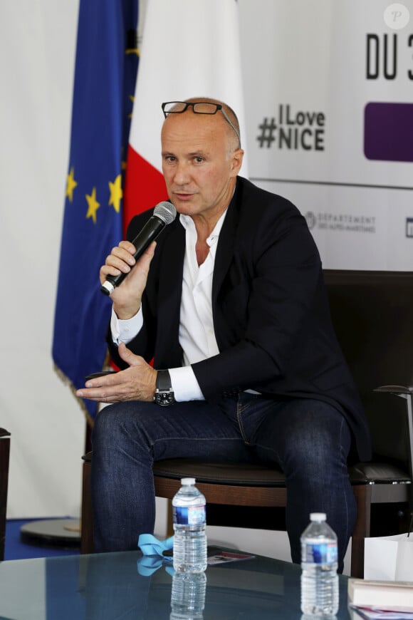 Dominique Rizet, journaliste à BFMTV durant la première journée du 24ème festival du livre de Nice le 31 mai 2019. © Dylan Meiffret/Nice-Matin/Bestimage