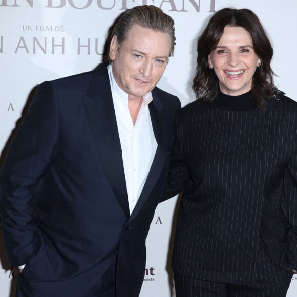 Benoit Magimel et Juliette Binoche assistent à la première de La Passion De Dodin Bouffant à la Cinémathèque Française à Paris, France le 06 novembre 2023. Photo par Jerome Dominé/ABACAPRESS.COM