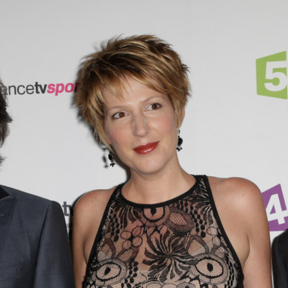 Aymeric Caron, Natacha Polony et Laurent Ruquier à la conférence de presse annuelle de France Televisions au 'Palais de Tokyo', à Paris, France, le 28 août 2013. Photo par Jerome Domine/ABACAPRESS.COM