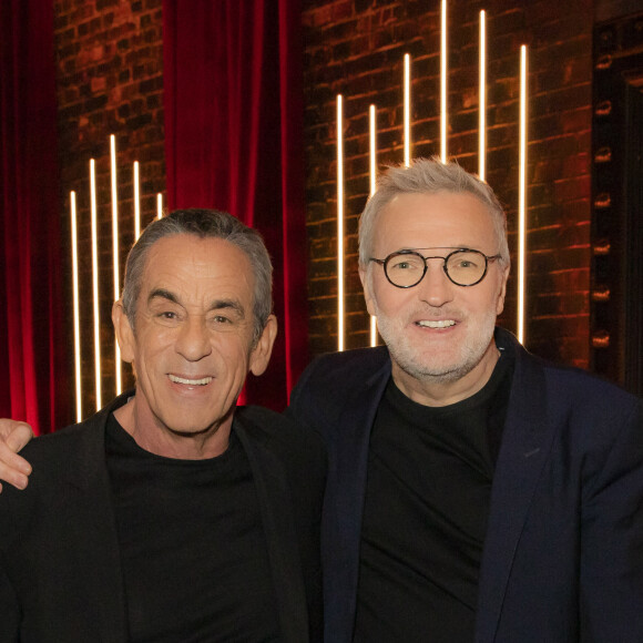 Exclusif - Thierry Ardisson, Laurent Ruquier - Backstage de l'enregistrement de l'émission "On Est En Direct" (OEED), présentée par L.Ruquier, diffusée sur France 2 le 6 mars © Jack Tribeca / Bestimage  Exclusive - No Web No Blog pour Belgique et Suisse 