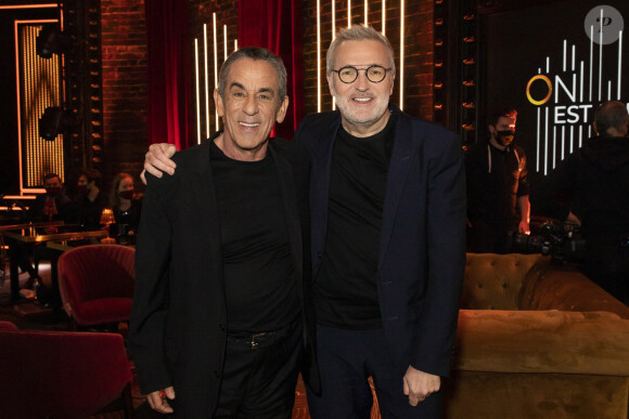 Exclusif - Thierry Ardisson, Laurent Ruquier - Backstage de l'enregistrement de l'émission "On Est En Direct" (OEED), présentée par L.Ruquier, diffusée sur France 2 le 6 mars © Jack Tribeca / Bestimage  Exclusive - No Web No Blog pour Belgique et Suisse 