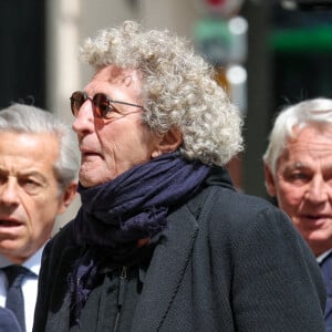 Elie Chouraqui - Arrivées aux obsèques du prince Jean-Stanislas Poniatowski en l'Eglise polonaise à Paris, France, le 29 avril 2024. © Jacovides-Moreau/Bestimage