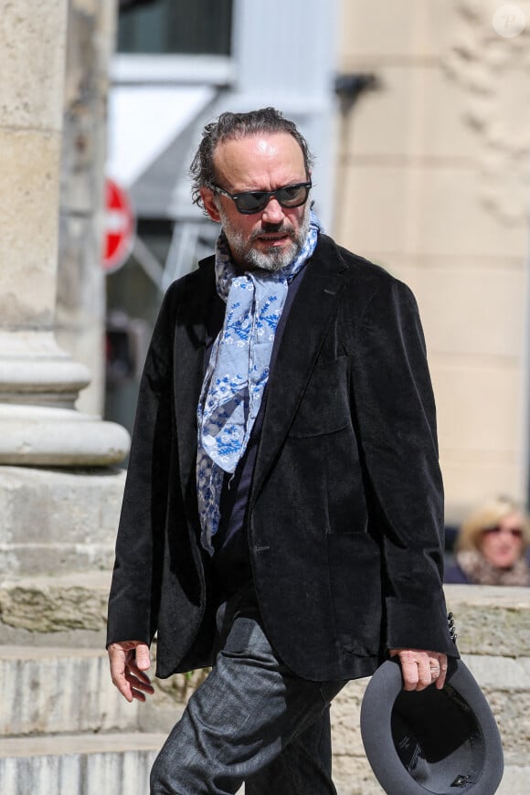 Vincent Perez - Arrivées aux obsèques du prince Jean-Stanislas Poniatowski en l'Eglise polonaise à Paris, France, le 29 avril 2024. © Jacovides-Moreau/Bestimage