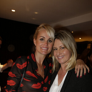 Laeticia Hallyday et Luana Belmondo assistant à la présentation du livre d'Hélène Darroze 'Les Recettes de mes Grands-Meres' au restaurant Hélène Darroze, Rue D'Assas à Paris, France le 20 octobre 2014. Photo par Jerome Domine/ABACAPRESS.COM