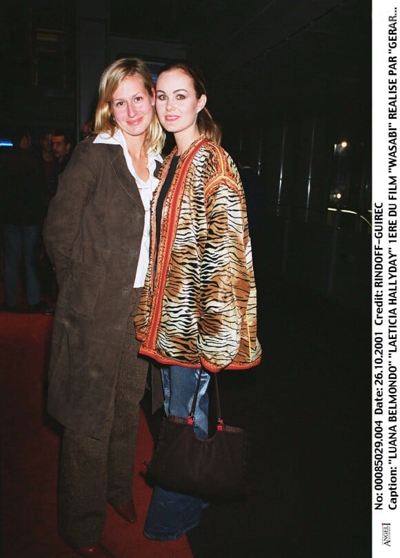 Luana et Laeticia à la première du film "Wasabi" en octobre 2001