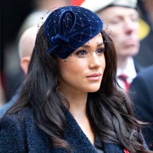 Meghan Markle, duchesse de Sussex, assiste au 'Remembrance Day', une cérémonie d'hommage à tous ceux qui sont battus pour la Grande-Bretagne, à Westminster Abbey, le 7 novembre 2019. 