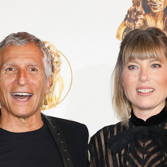 Nagui et sa femme Mélanie Page - 35ème cérémonie des Molières aux Folies Bergère à Paris le 6 mai 2024. © Coadic Guirec / Bestimage