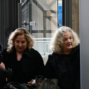 Marilou Berry et Catherine Hiegel - Arrivées au procès en diffamation de Coline Berry envers Jeane Manson au tribunal de Lyon. Le 7 mai 2024