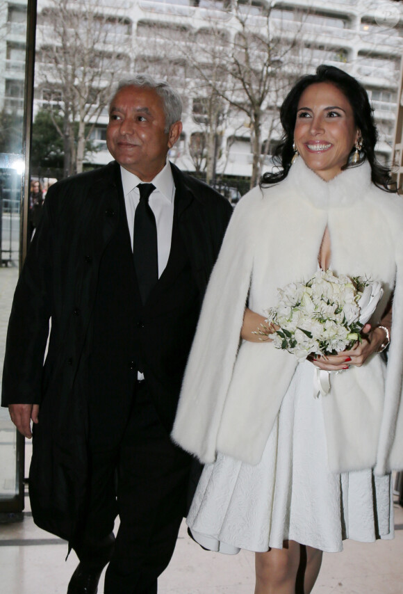  Exclusif - Mariage de François Bennaceur et Cyrine à la mairie du 16ème arrondissement à Paris, en présence de leurs familles et amis. Le 29 janvier 2016