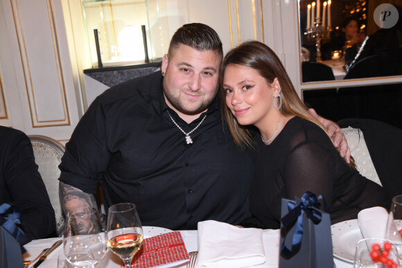 Exclusif - Nico et Daniella Capone - Dîner des 40 ans du bijoutier "APM Monaco" à l'hôtel Plaza Athénée à Paris, France, le 14 décembre 2022. © Rachid Bellak/Bestimage