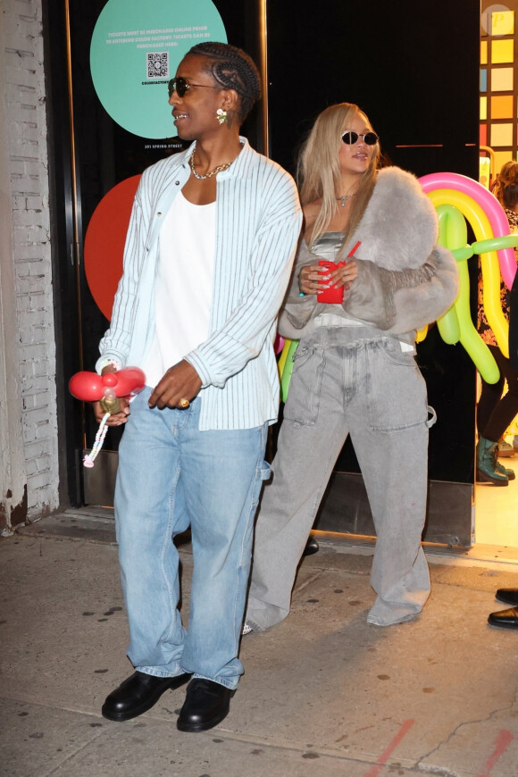 Rihanna et son compagnon Asap Rocky fêtent le 2ème anniversaire de leur fils Rza au musée Color Factory à New York, le 11 mai 2024. Le couple a également un deuxième enfant, Riot Rose, âgé de 9 mois.