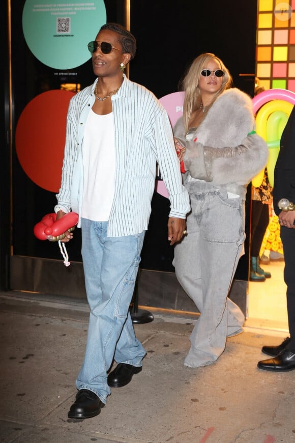 Rihanna et son compagnon Asap Rocky fêtent le 2ème anniversaire de leur fils Rza au musée Color Factory à New York, le 11 mai 2024. Le couple a également un deuxième enfant, Riot Rose, âgé de 9 mois.