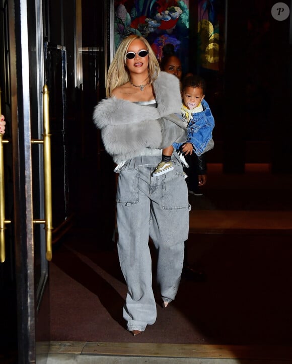 Rihanna et son compagnon Asap Rocky fêtent le 2ème anniversaire de leur fils Rza au musée Color Factory à New York, le 11 mai 2024. Le couple a également un deuxième enfant, Riot Rose, âgé de 9 mois.