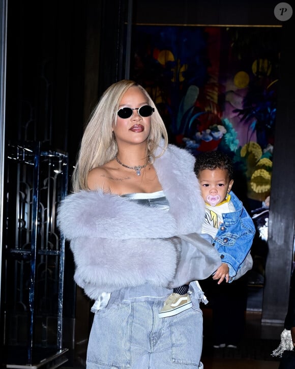 Rihanna et son compagnon Asap Rocky fêtent le 2ème anniversaire de leur fils Rza au musée Color Factory à New York, le 11 mai 2024. Le couple a également un deuxième enfant, Riot Rose, âgé de 9 mois.