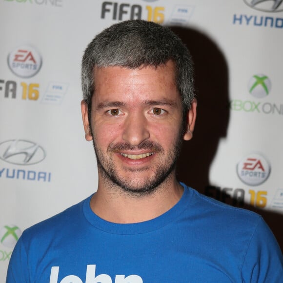 Grégoire (Grégoire Boissenot) - Soirée de lancement du jeu vidéo "FIFA 2016" au Faust à Paris, le 21 septembre 2015.