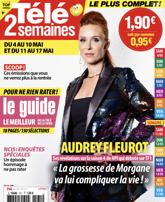 Couverture du magazine Télé 2 semaines, paru le 27 avril 2024