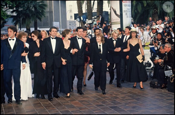 Vincent Lindon au Festival de Cannes pour la présentation d'Il y a des jours et des lunes au Festival de Cannes 1990