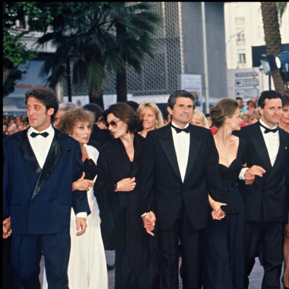 Vincent Lindon au Festival de Cannes pour la présentation d'Il y a des jours et des lunes au Festival de Cannes 1990