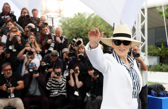 Photocall de Meryl Streep, Palme d'Or d'Honneur, lors du 77ème Festival International du Film de Cannes (14 - 25 mai 2024), le 14 mai 2024. © Jacovides-Moreau/Bestimage 