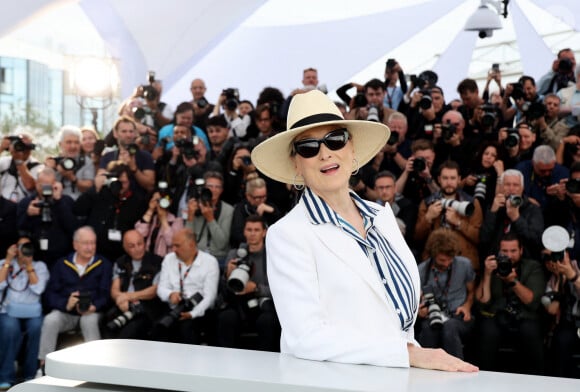 Photocall de Meryl Streep, Palme d'Or d'Honneur, lors du 77ème Festival International du Film de Cannes (14 - 25 mai 2024), le 14 mai 2024. © Jacovides-Moreau/Bestimage 