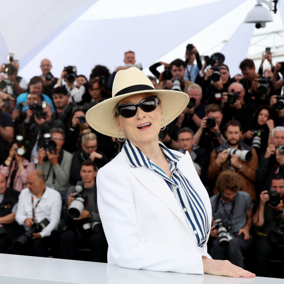 Photocall de Meryl Streep, Palme d'Or d'Honneur, lors du 77ème Festival International du Film de Cannes (14 - 25 mai 2024), le 14 mai 2024. © Jacovides-Moreau/Bestimage 