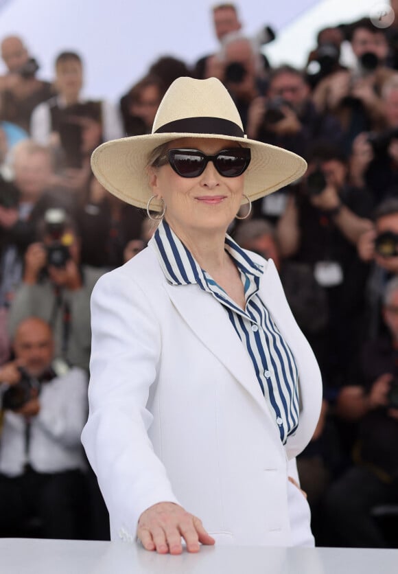 Photocall de Meryl Streep, Palme d'Or d'Honneur, lors du 77ème Festival International du Film de Cannes (14 - 25 mai 2024), le 14 mai 2024. © Jacovides-Moreau/Bestimage 