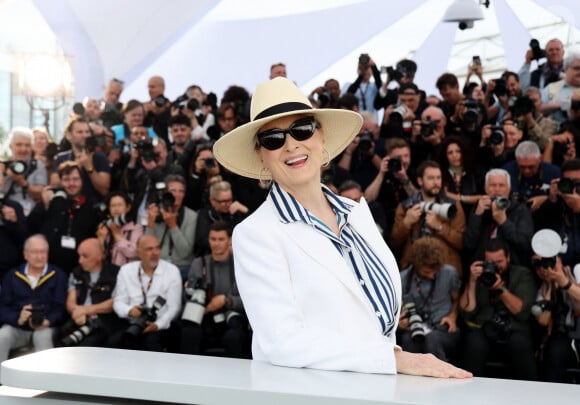 Photocall de Meryl Streep, Palme d'Or d'Honneur, lors du 77ème Festival International du Film de Cannes (14 - 25 mai 2024), le 14 mai 2024. © Jacovides-Moreau/Bestimage 