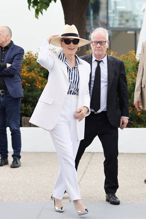 Photocall de Meryl Streep, Palme d'Or d'Honneur, lors du 77ème Festival International du Film de Cannes (14 - 25 mai 2024), le 14 mai 2024. © Jacovides-Moreau/Bestimage 