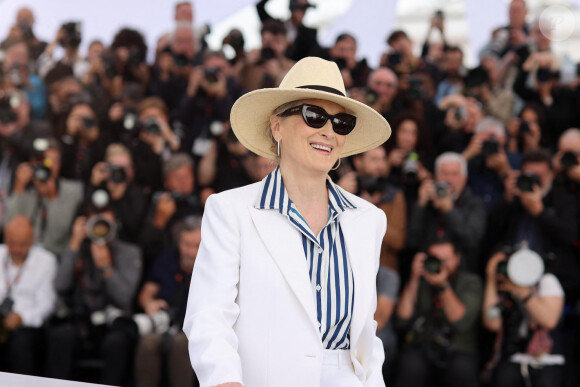 Photocall de Meryl Streep, Palme d'Or d'Honneur, lors du 77ème Festival International du Film de Cannes (14 - 25 mai 2024), le 14 mai 2024. © Jacovides-Moreau/Bestimage 