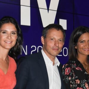 Marc-Olivier Fogiel, PDG de BFM.TV, Aurélie Casse, Ruth Elkrief, Apolline de Malherbe, Alain Duhamel, Adeline François - Conférence de presse de rentrée de BFM.TV à Paris le 5 septembre 2019. © Guirec Coadic / Bestimage