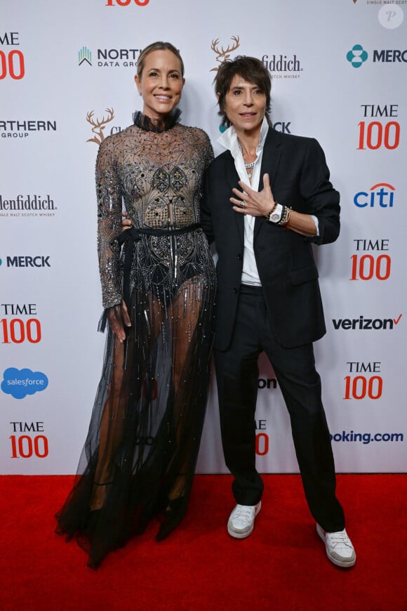 Maria Bello and Dominique Crenn - Les célébrités à la soirée de gala Time 100 à New York, le 25 avril 2024.