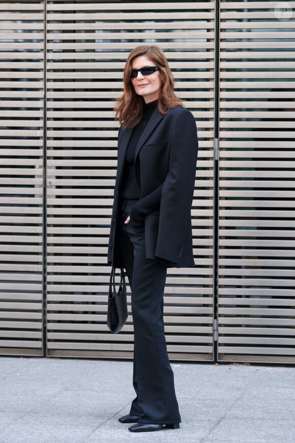 Chiara Mastroianni - Arrivées au défilé Courrèges mode femme automne / hiver 2024-2025 lors de la Fashion Week de Paris (PFW) au Carreau du Temple le 28 février 2024. © Lucia Sabatelli / Bestimage