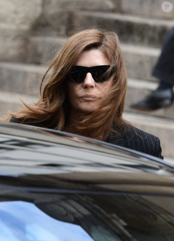 Chiara Mastroianni - Arrivées des célébrités aux obsèques de Jane Birkin en l'église Saint-Roch à Paris. Le 24 juillet 2023 © Jacovides-KD Niko / Bestimage 