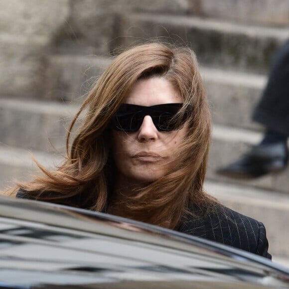 Chiara Mastroianni - Arrivées des célébrités aux obsèques de Jane Birkin en l'église Saint-Roch à Paris. Le 24 juillet 2023 © Jacovides-KD Niko / Bestimage 