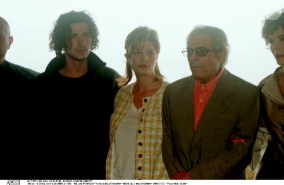 Melvil Poupaud, Chiara Mastroianni, Marcello Mastroianni - Festival de Cannes 1996. 