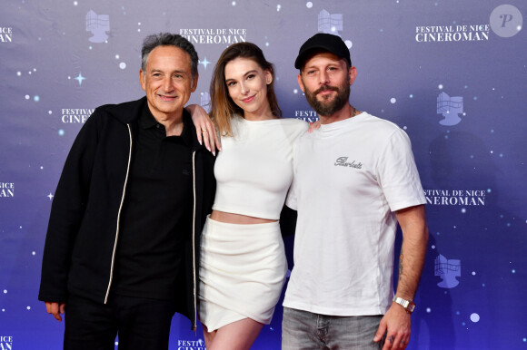 Thierry Klifa, Nicolas Duvauchelle et sa compagne Chloé Roy - 3ème soirée de la 5ème édition du festival CinéRoman au cinéma Pathé Gare du Sud à Nice le 5 octobre 2023. © Bruno Bebert/Bestimage