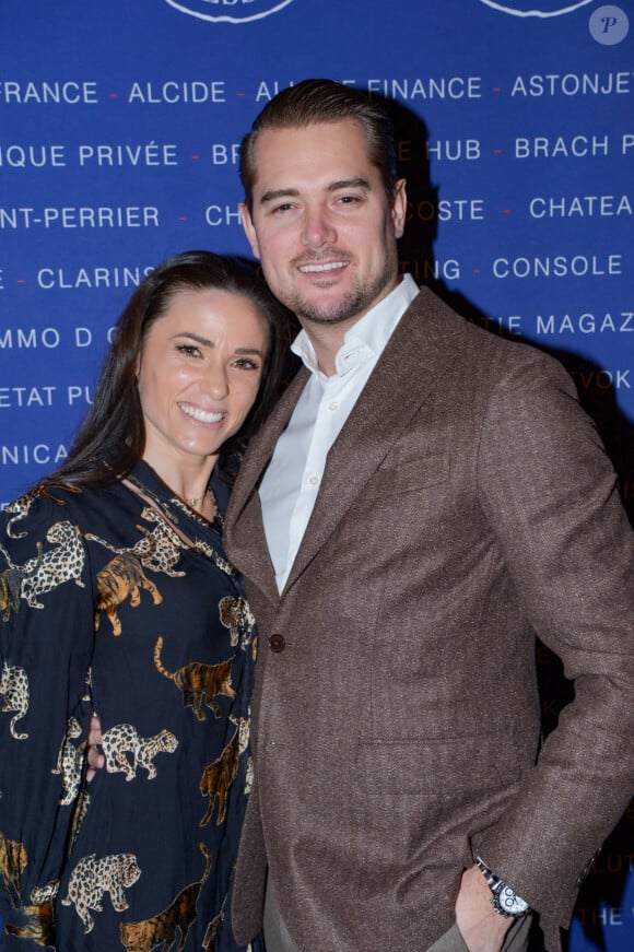 Exclusif - Capucine Anav et son fiancé Victor Dumas - Déjeuner du Chinese Business Club à l'occasion de la Journée internationale des droits des femmes à l'hôtel intercontinental à Paris le 7 mars 2024. © Rachid Bellak/Bestimage  No Web - Belgique et Suisse 