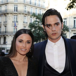 Alain-Fabien Delon et sa compagne Capucine Anav (habillée par Stevens Ishay Couture) aux arrivées de la 10ème édition du "Global Gift Gala" à l'hôtel Four Seasons George V à Paris, le 3 juin 2019. © Denis Guignebourg/Bestimage 