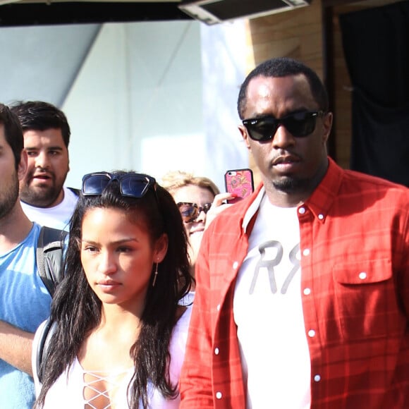 Sean Combs (P. Diddy) et Cassie Ventura sont allés déjeuner au restaurant Il Pastaio à Beverly Hills le 7 octobre 2016.