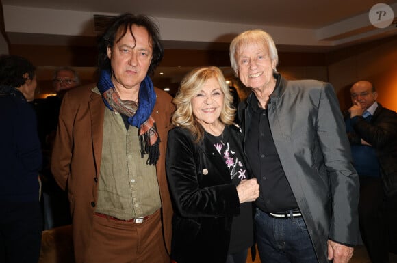 Dave, Nicoletta et son mari Jean-Christophe Molinier - Dave célèbre son 80ème anniversaire sur la scène de Grand Rex à Paris le 21 mai 2024. Dave a enthousiasmé le public durant plus de deux heures, pour son concert anniversaire. © Coadic Guirec/Bestimage