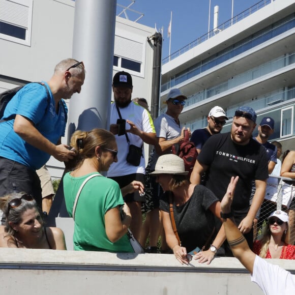 Exclusif - Cyril Hanouna - Tournoi des personnalités lors du Greenweez Paris Major Premier Padel 2023 à Roland Garros à Paris le 10 septembre 2023. © Marc Ausset-Lacroix/Bestimage  No Web - Belgique et Suisse 