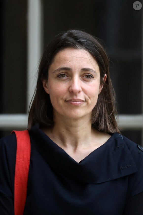 Sophie Binet, secrétaire générale de la CGT à l'issue d'une réunion avec la première ministre sur la réforme des retraites, à l'hôtel de Matignon, Paris, le 17 mai 2023 © Stéphane Lemouton / Bestimage