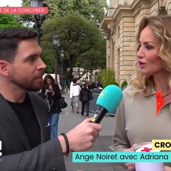 Adriana Karembeu a lancé un défi à Ange Noiret
Adriana Karembeu et Ange Noiret dans "Bonjour !"