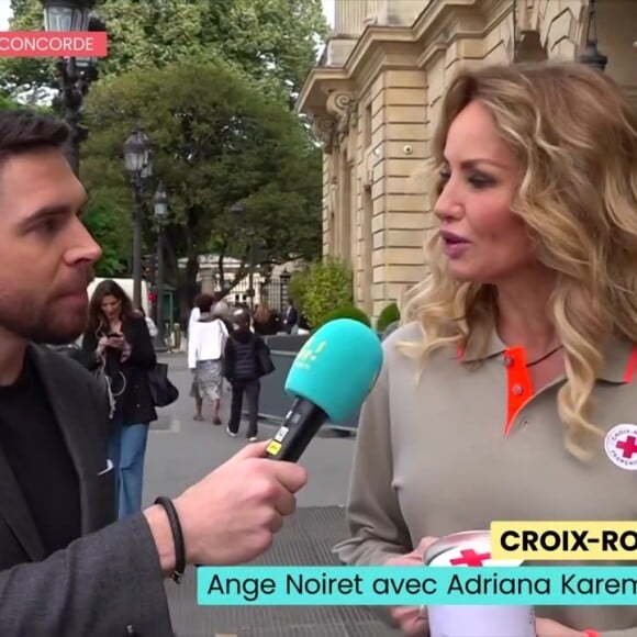 Objectif : récolter des fonds pour la Croix-Rouge
Adriana Karembeu et Ange Noiret dans "Bonjour !"