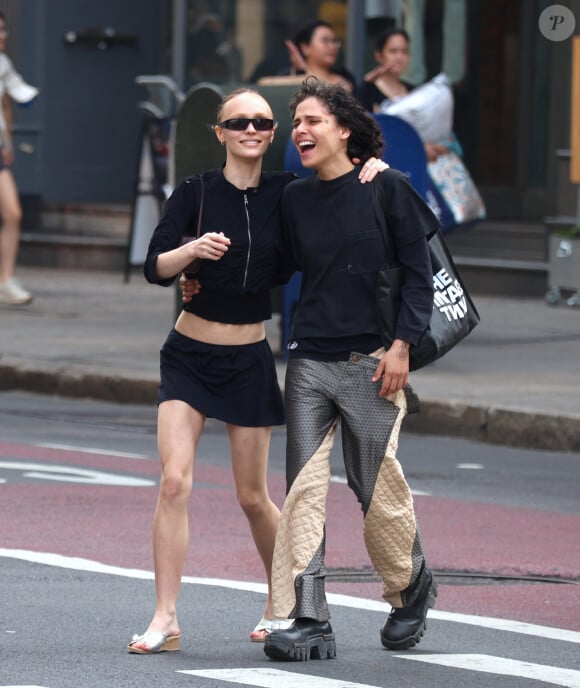 Lily-Rose Depp et sa compagne, 070 Shake le 11 juin 2023 à New-York