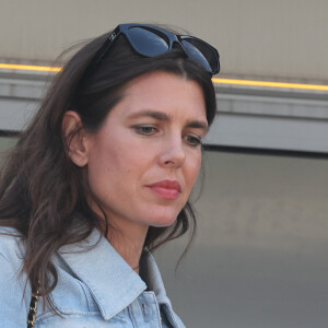 Charlotte Casiraghi lors des qualifications du 81ème Grand Prix de Formule 1 (F1) de Monaco, le 25 mai 2024. © Claudia Albuquerque/Bestimage