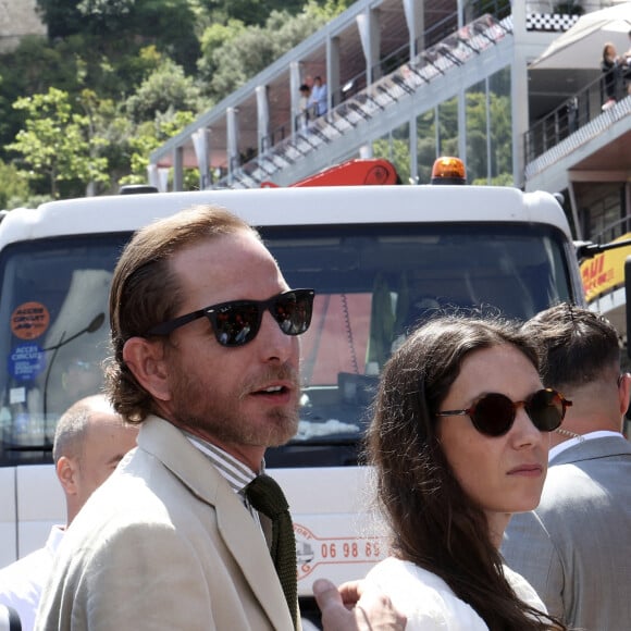 Tatiana Santo Domingo, Andréa Casiraghi lors des qualifications du 81ème Grand Prix de Formule 1 (F1) de Monaco, le 25 mai 2024. © Claudia Albuquerque/Bestimage 