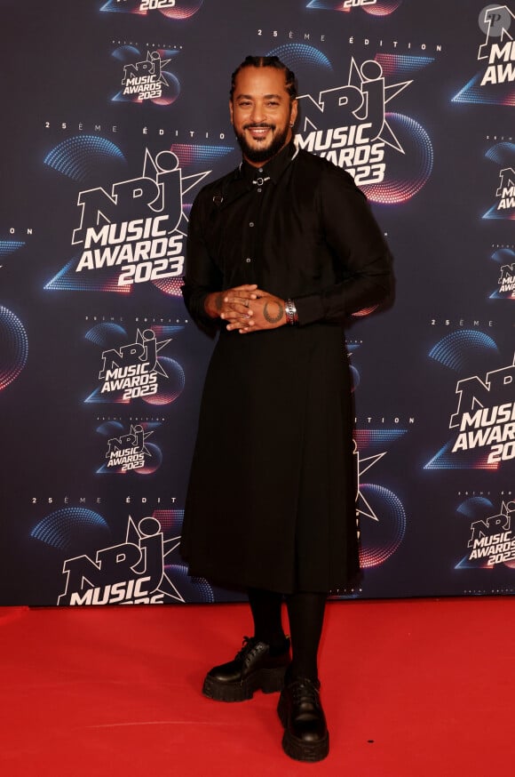 Slimane au photocall de la 25ème cérémonie des "NRJ Music Awards (NMA)" au palais des Festivals et des Congrès de Cannes, France, le 10 novembre 2023. © Dominique Jacovides/Bestimage 