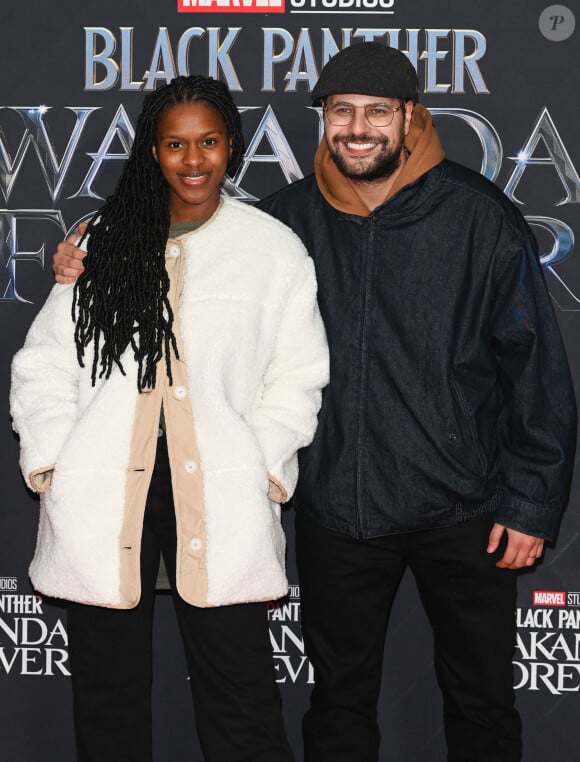 Qu'il a fondé avec sa "collègue" Fadily Camara. 
Fadily Camara et Hakim Jemili - Avant-première du film "Black Panther: Wakanda Forever" au Grand Rex à Paris le 7 novembre 2022. © Coadic Guirec/Bestimage