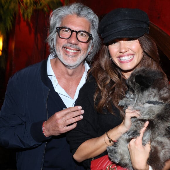 Fabien Provost and Diane Leyre lors de la soirée de Sylvie Tellier pour son 46e anniversaire mais aussi le lancement de son livre "Couronne et préjugés", organisée par Five Eyes Production au Buddha Bar à Paris, le 28 mai 2024. Photo by Jerome Dominé/ABACAPRESS.COM